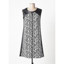 MALOKA - Robe mi-longue noir en polyester - Femme - Taille 34 - Modz