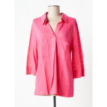 MARIA BELLENTANI - Tunique manches longues rose en lin pour femme - Taille 40 - Modz