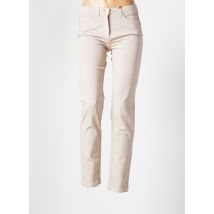 JOCAVI - Pantalon slim beige en coton - Femme - Taille 36 - Modz
