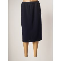 GRIFFON - Jupe mi-longue bleu en laine - Femme - Taille 40 - Modz