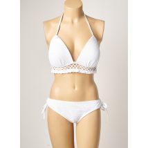 DAG ADOM - Maillot de bain 2 pièces blanc en polyester - Femme - Taille 42 - Modz