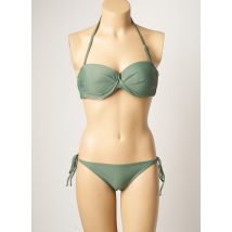 DAG ADOM - Maillot de bain 2 pièces vert en polyamide - Femme - Taille 40 - Modz