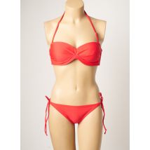 DAG ADOM - Maillot de bain 2 pièces rouge en polyamide - Femme - Taille 38 - Modz