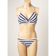 DAG ADOM - Maillot de bain 2 pièces bleu en polyamide - Femme - Taille 42 - Modz