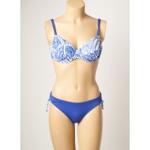 BORABORA - Maillot de bain 2 pièces bleu en polyamide - Femme - Taille 36 - Modz