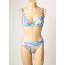 SUN PLAYA - Maillot de bain 2 pièces bleu en polyamide - Femme - Taille 38 - Modz