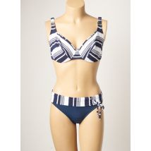 SUN PLAYA - Maillot de bain 2 pièces bleu en polyamide - Femme - Taille 38 - Modz