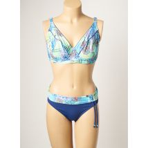 SUN PLAYA - Maillot de bain 2 pièces bleu en polyamide - Femme - Taille 40 - Modz