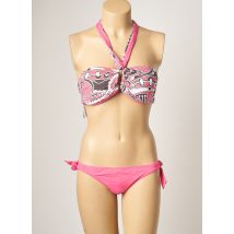 MOONTIDE - Maillot de bain 2 pièces rose en polyamide - Femme - Taille 36 - Modz