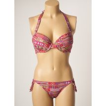 KIWI - Maillot de bain 2 pièces rose en polyamide - Femme - Taille 40 - Modz