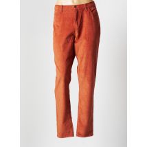 TRANQUILLO - Pantalon droit orange en coton - Femme - Taille 44 - Modz