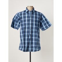 HAJO - Chemise manches courtes bleu en coton pour homme - Taille M - Modz