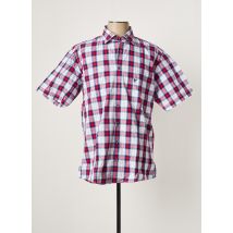 HAJO - Chemise manches courtes rouge en coton - Homme - Taille M - Modz