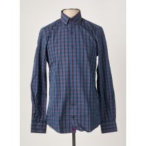 PIERRE CARDIN - Chemise manches longues bleu en coton - Homme - Taille S - Modz
