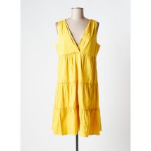 LA FÉE ATELIER BY LA FÉE MARABOUTÉE - Robe mi-longue jaune en coton - Femme - Taille 40 - Modz