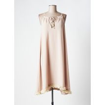 CRISTINA BARROS - Robe mi-longue beige en microfibre - Femme - Taille 40 - Modz