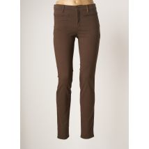 COUTURIST - Pantalon slim marron en coton pour femme - Taille W38 - Modz