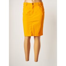 COUTURIST - Jupe mi-longue orange en coton pour femme - Taille 36 - Modz