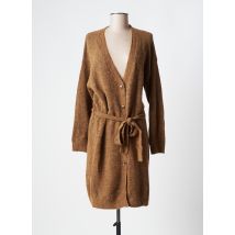 CREAM - Gilet manches longues marron en alpaga - Femme - Taille 40 - Modz