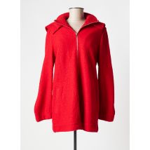 MARIA BELLENTANI - Manteau long rouge en laine pour femme - Taille 36 - Modz