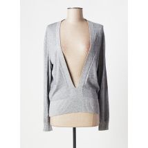 MARIA BELLENTANI - Pull gris en viscose - Femme - Taille 38 - Modz