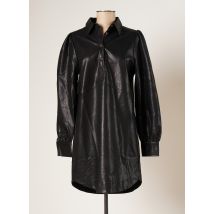 FRNCH - Robe courte noir en polyurethane pour femme - Taille 34 - Modz