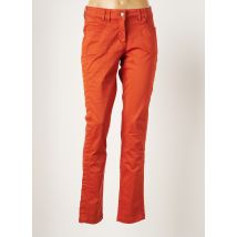 MADO ET LES AUTRES - Pantalon droit orange en coton - Femme - Taille 38 - Modz