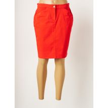 THALASSA - Jupe courte orange en coton - Femme - Taille 38 - Modz