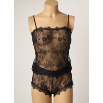 VALEGE - Pyjashort noir en polyamide - Femme - Taille 36 - Modz