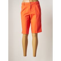 ESPRIT - Bermuda orange en coton - Femme - Taille 40 - Modz