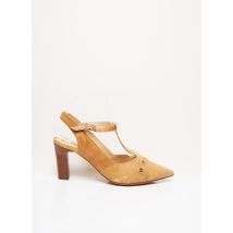 FRANCE MODE - Sandales/Nu pieds beige en cuir - Femme - Taille TU - Modz