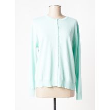 DANEVA - Gilet manches longues bleu en acrylique - Femme - Taille 42 - Modz