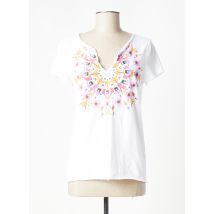 DESIGUAL - T-shirt blanc en coton - Femme - Taille 34 - Modz