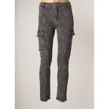 DESIGUAL - Pantalon slim gris en coton pour femme - Taille 36 - Modz