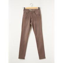PARA MI - Pantalon slim marron en coton - Femme - Taille TU - Modz