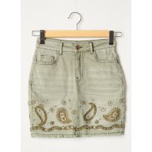 DESIGUAL - Jupe courte vert en coton - Femme - Taille W24 - Modz