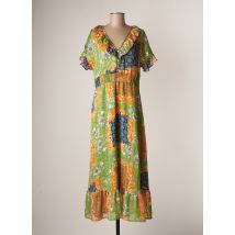 JUS D'ORANGE - Robe longue vert en polyester - Femme - Taille 36 - Modz