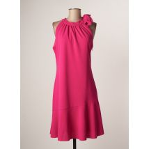 MISS SIDECAR - Robe mi-longue rose en polyester - Femme - Taille 40 - Modz