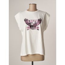 LOFTY MANNER - T-shirt blanc en polyester - Femme - Taille 38 - Modz