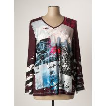 CHALOU - T-shirt rouge en viscose - Femme - Taille 42 - Modz