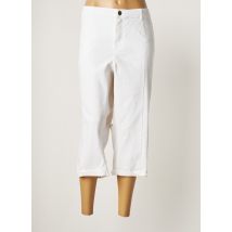 ADIA - Pantacourt blanc en coton - Femme - Taille 50 - Modz