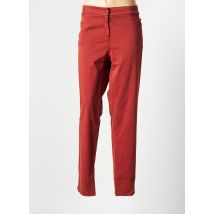ZELI - Pantalon slim orange en coton - Femme - Taille 52 - Modz