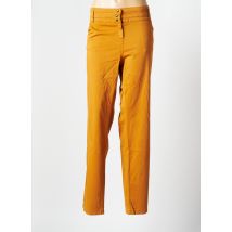 ZELI - Pantalon droit orange en coton - Femme - Taille 52 - Modz