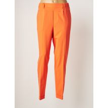 KAFFE - Pantalon chino orange en polyester - Femme - Taille 42 - Modz
