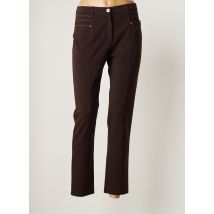 CHRISTINE LAURE - Pantalon 7/8 marron en polyester pour femme - Taille 38 - Modz