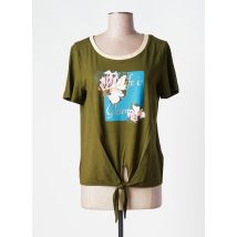 7 SEASONS - T-shirt vert en viscose - Femme - Taille 36 - Modz