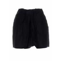 DEVASTEE - Jupe courte noir en lin - Femme - Taille 38 - Modz