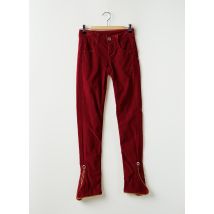 MARITHE & FRANCOIS GIRBAUD - Pantalon slim rouge en coton - Femme - Taille W24 - Modz
