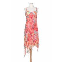TOY G - Robe mi-longue orange en soie - Femme - Taille 40 - Modz