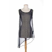 COSTUME NEMUTSO - Tunique sans manche noir en soie - Femme - Taille 36 - Modz